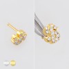 CZ GEM PAVED DOLLAR SIGN 316L SURGICAL STEEL NOSE BONE STUD NOSE RING